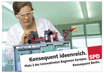 "Konsequent Ideenreich" - SPD-Plakat 2006